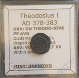 #k930# Roman Bronze coin issued by Theodosius I from 378-383 AD