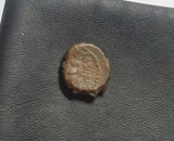 #e041# Greek bronze ae13 coin from Seleucid King Antiochus IV, 175-164 BC