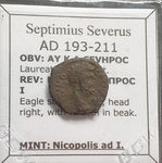 #k679# Roman provincial bronze coin of Septimius Severus, 193-211 AD (Nicopolis)