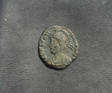 #h983# Commemorative Roman Bronze coin issued by Constantine I from 330-340 AD.