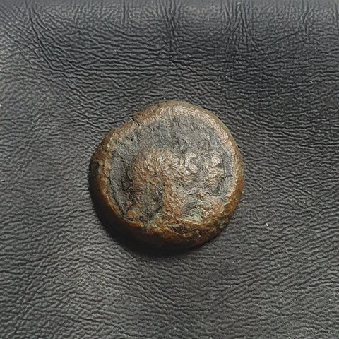 #e252# Greek Seleucid coin of Cleopatra Thea & Antiochus VIII from 125-121 BC