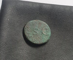 #k090# Roman Quadrans coin of Claudius I from 41 AD (Scales)