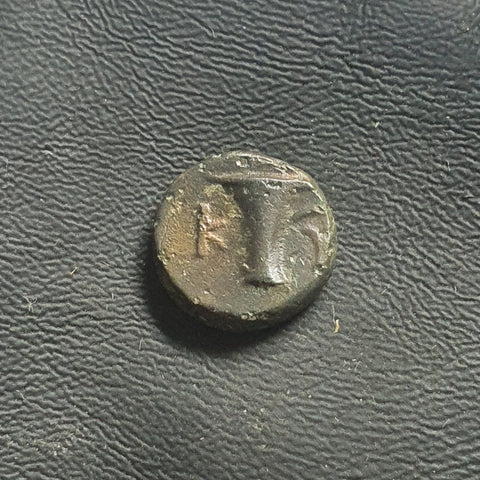 #L229# Anonymous Greek City Issue Bronze Coin of Kyme 350-250 BC