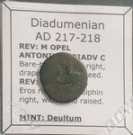 #L178# Roman provincial bronze coin of Diadumenian from 217-218 AD (Deultum)