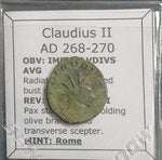 #k681# Roman Antoninianus coin of Claudius II from 268-270 AD