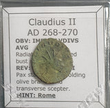 #k681# Roman Antoninianus coin of Claudius II from 268-270 AD