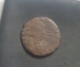 #e813# Byzantine Half-Follis coin of Justin I from 518-527 AD (Constantinople)