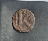 #e813# Byzantine Half-Follis coin of Justin I from 518-527 AD (Constantinople)