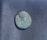 #e018# Greek Seleucid ae13 coin of Antiochos III, minted between 223-187 BC.