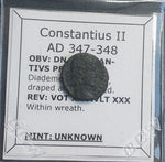 #k450# Roman Bronze coin issued by Constantius II from 347-348 AD