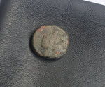 #e022# Greek Seleucid ae12 coin of Antiochos III, minted between 223-187 BC.