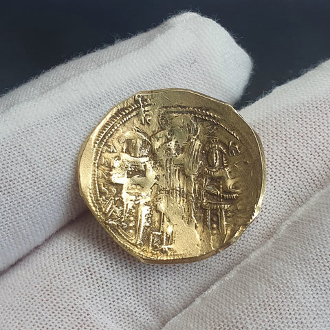 Byzantine gold coin of Michael IX from 1325-1328 AD