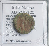 #e359# Roman provincial coin of Julia Maesa from Alexandria, 218-225 AD