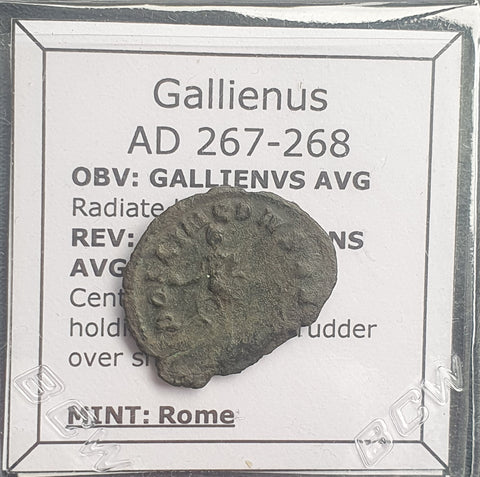 #L360# Roman Antoninianus coin of Gallienus from 267-268 AD