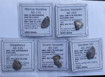 Ex-dealers lot of 5 Ancient silver Roman coins from 161-231 AD