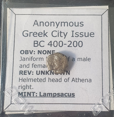 #L435# Anonymous silver Greek city issue Diobol from Lampsakos from 400-200 BC