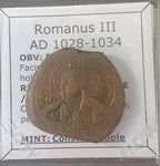 #h315# Byzantine Follis coin of Romanus III from 1028-1034 AD (Constantinople)