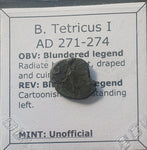 #K603# Roman barbarous issue coin of Tetricus I from 271-274 AD