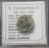 #k364# Roman barbarous issue bronze coin issued by Constantius II from 351-355 AD