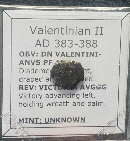 #d478# Roman Bronze coin of Valentinian II from 383-388 AD
