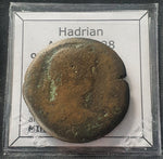 #L185# Large Roman provincial drachm coin of Hadrian from Alexandria, 127-128 AD