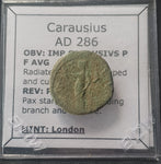 #f468# Roman bronze Antoninianus coin of Carausius from 286 AD