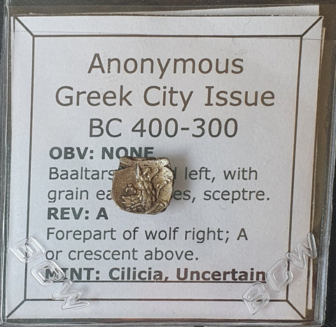 #L539# Anonymous silver Greek city issue coin from uncertain Cilician Mint 400 BC