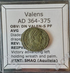 #e380# Roman Bronze coin issued by Valens from 364-375 AD