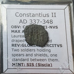 #L567# Roman Bronze coin issued by Constantius II from 337-348 AD