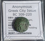 #k494# Anonymous Greek City Issue Bronze Coin of Lysimacheia from 309-220 BC