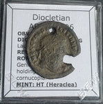 #L565# Roman Follis coin of Diocletian from 295-296 AD (Heraclea)