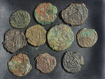 Ex-dealers lot of 10 Ancient bronze Roman coins of Constantius II from 347-361 AD