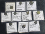 Ex-dealers lot of 10 Ancient bronze Roman coins of Constantius II from 337-361 AD