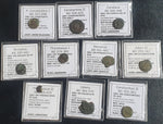 Ex-dealers lot of 10 Ancient bronze Roman coins from 324-435 AD