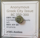 #L756# Anonymous Greek city issue bronze coin from Kyzikos 350-300 BC