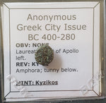 #L742# Anonymous Greek city issue bronze coin from Kyzikos 350-300 BC