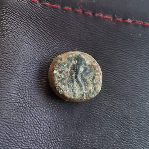 #e659# Greek bronze ae11 coin from Seleucid King Antiochus III, 222-187 BC