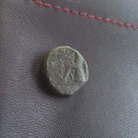 #e783# Greek bronze ae11 coin from Seleucid King Antiochus III, 222-187 BC