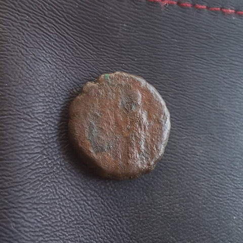 #e042# Greek bronze ae13 coin from Seleucid King Antiochus IV, 175-164 BC