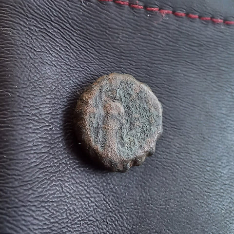 #e049# Greek bronze ae13 coin from Seleucid King Antiochus IV, 175-164 BC