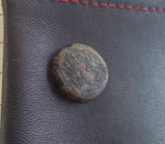 #e049# Greek bronze ae13 coin from Seleucid King Antiochus IV, 175-164 BC