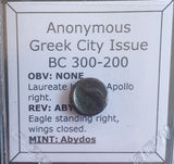 #L713# Anonymous Greek City Issue Bronze coin of Abydos from 400-200 BC