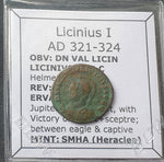 #M101# Roman Bronze coin issued by Licinius I from 321-324 AD