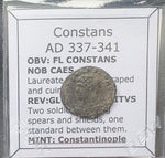 #M267# Roman Bronze coin issued by Constans from 337-341 AD