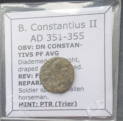 #L852# Roman barbarous issue bronze coin issued by Constantius II from 351-355 AD