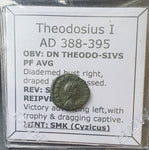 #M288# Nice Roman Bronze coin issued by Theodosius I from 388-395 AD