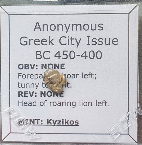 #M257# Anonymous silver Greek city issue coin from Kyzikos 450-400 BC