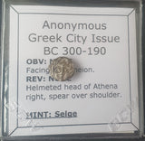 #M417# Anonymous Greek City Issue silver coin from Selge, 300-190 BC