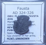 #M316# Roman coin issued by Fausta from 324-326 AD (Wife to Constantine)