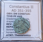 #M325# Roman Bronze coin issued by Constantius II from 351-355 AD